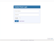 Tablet Screenshot of controlpanel.alpinedomains.com